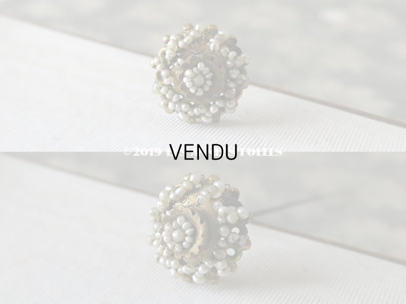 画像7: 19世紀 アンティーク　ビーズ刺繍のハットピン 2ピースのセット