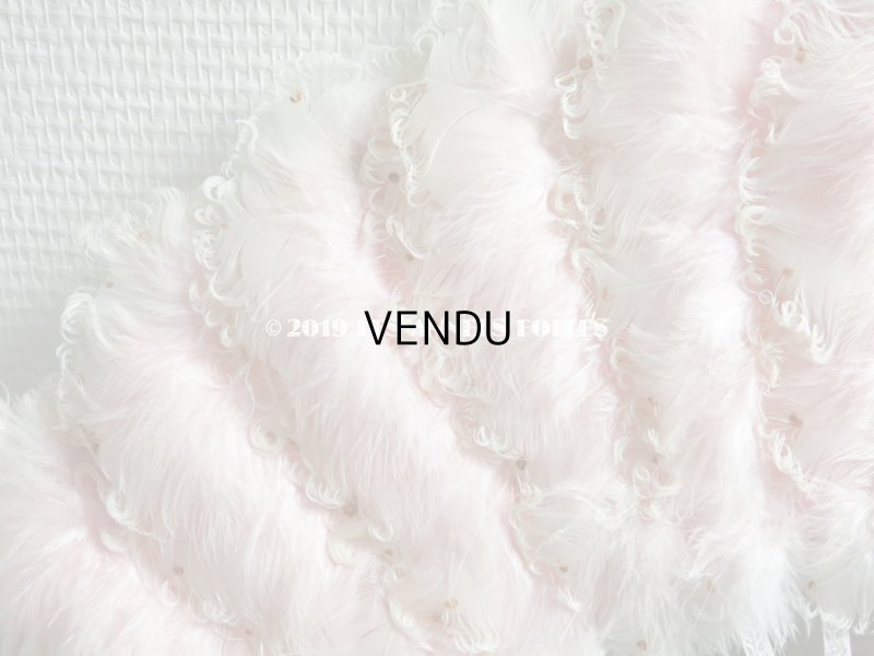 画像6: 1900年代 アンティーク ピンクのフェザーのファン 