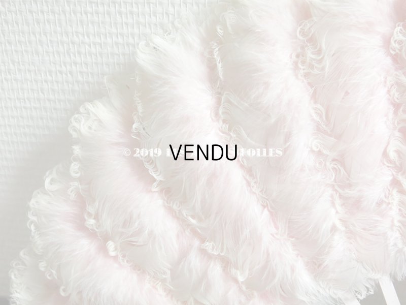 画像8: 1900年代 アンティーク ピンクのフェザーのファン 