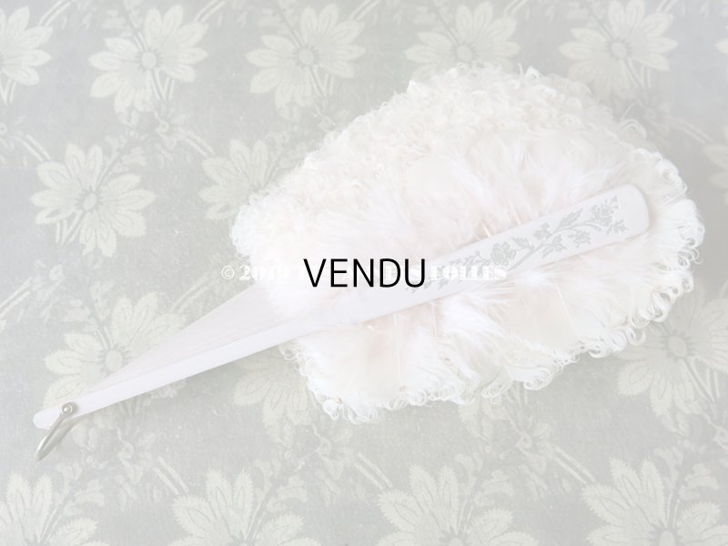 画像11: 1900年代 アンティーク ピンクのフェザーのファン 