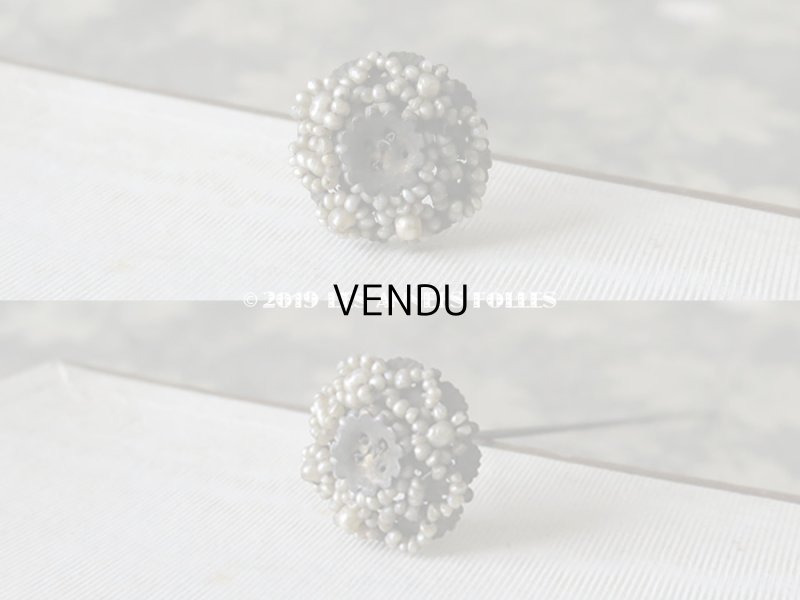 画像8: 19世紀 アンティーク　ビーズ刺繍のハットピン 2ピースのセット