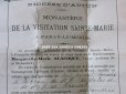 画像9: 1890年 アンティーク ルリケール　証明書＆封蝋付き 聖遺物のペンダント　透明のラインストーン 聖人の遺品 MARQUERITE-MARIE ALACOQUE
