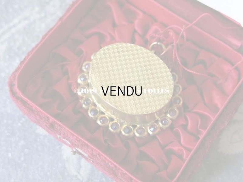 画像5: 1890年 アンティーク ルリケール 証明書&封蝋付き 聖遺物のペンダント 透明のラインストーン 聖人の遺品 MARQUERITE-MARIE ALACOQUE