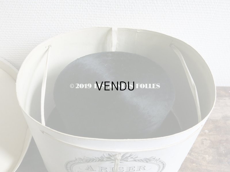 画像10: 1900年代 アンティーク ハットボックス & シルクハット - A.RISER -