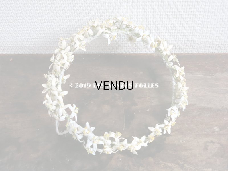 画像4: アンティーク オレンジの花のヘッドリース ワックスフラワー ウェディング 結婚式 ティアラ