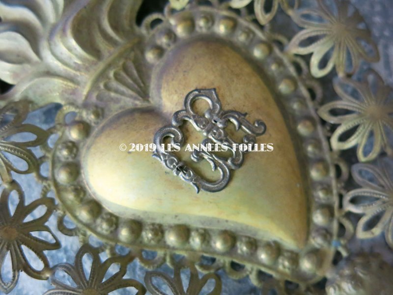 画像3: 19世紀 アンティーク ルリケール 天使 & キリストのハート