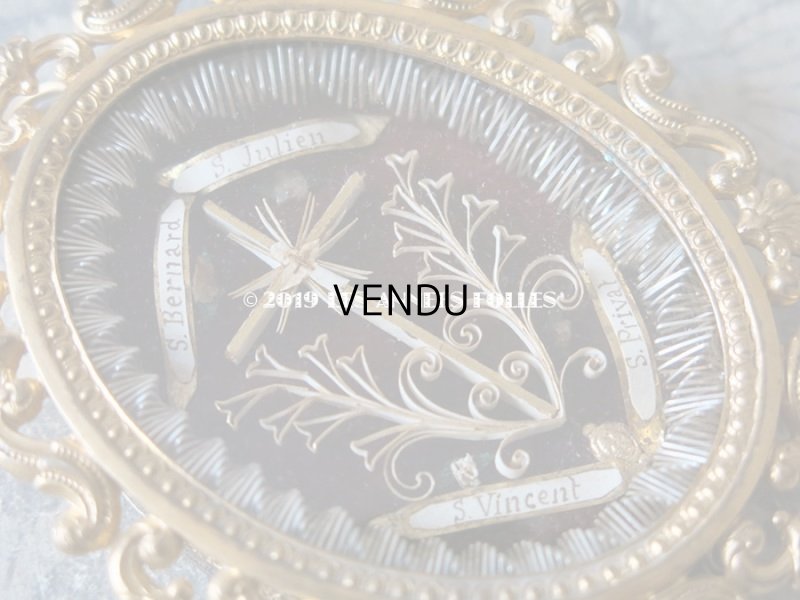 画像5: 19世紀 アンティーク ルリケール　聖遺物のペンダント　クロス  聖人の遺品 封蝋付き