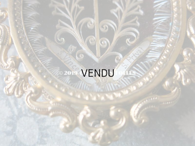 画像7: 19世紀 アンティーク ルリケール　聖遺物のペンダント　クロス  聖人の遺品 封蝋付き