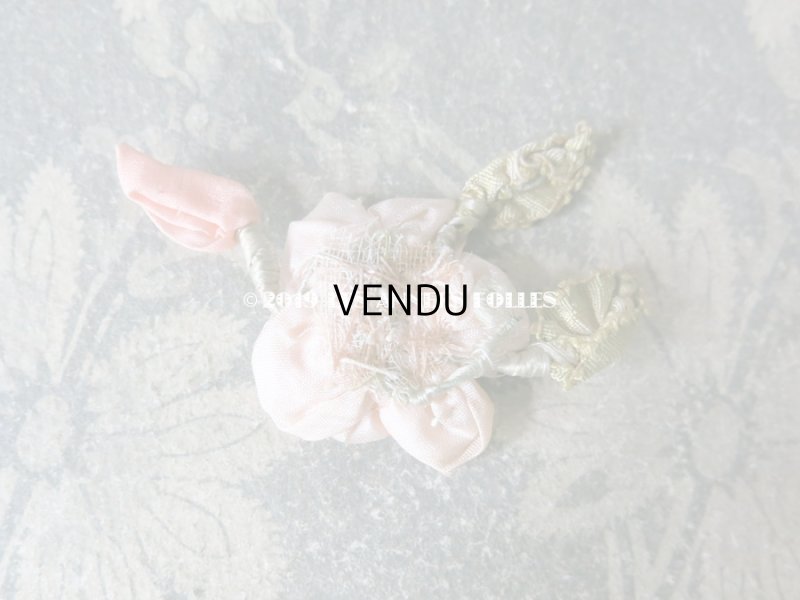 画像5: アンティーク 淡いピンクのロココモチーフ