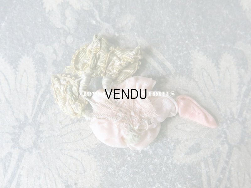 画像7: アンティーク 淡いピンクのロココモチーフ