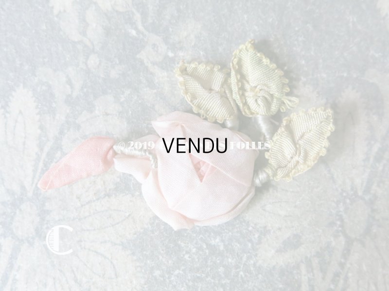 画像6: アンティーク 淡いピンクのロココモチーフ