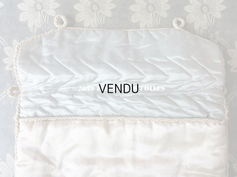 画像9: アンティーク シルク製 菫のハンキーケース ハンカチ用ポシェット 