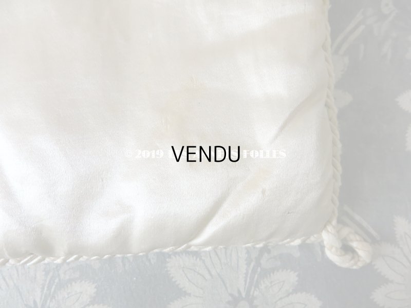 画像7: アンティーク シルク製 菫のハンキーケース ハンカチ用ポシェット 