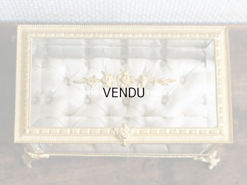 画像8: 19世紀 アンティーク 薔薇のジュエリーボックス パウダーピンクのシルク製クッション