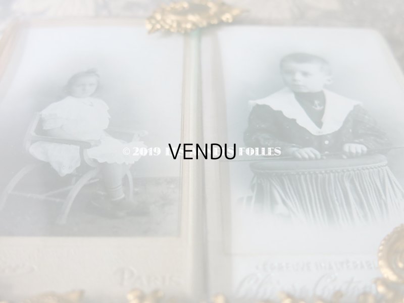 画像6: アンティーク ダブル フォトフレーム  ロカイユ装飾 ダブルフレーム