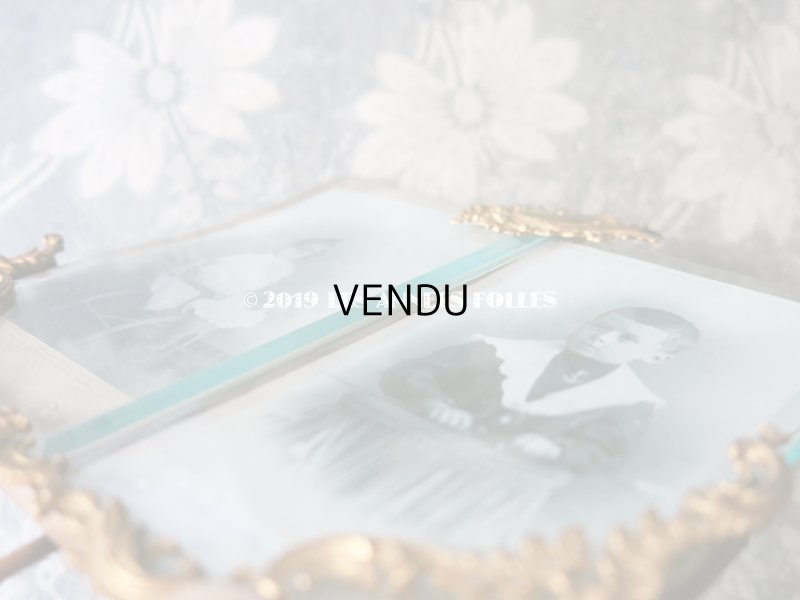 画像7: アンティーク ダブル フォトフレーム  ロカイユ装飾 ダブルフレーム