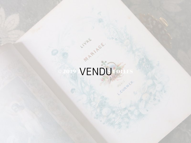 画像10: 19世紀 アンティーク  マリアージュの本