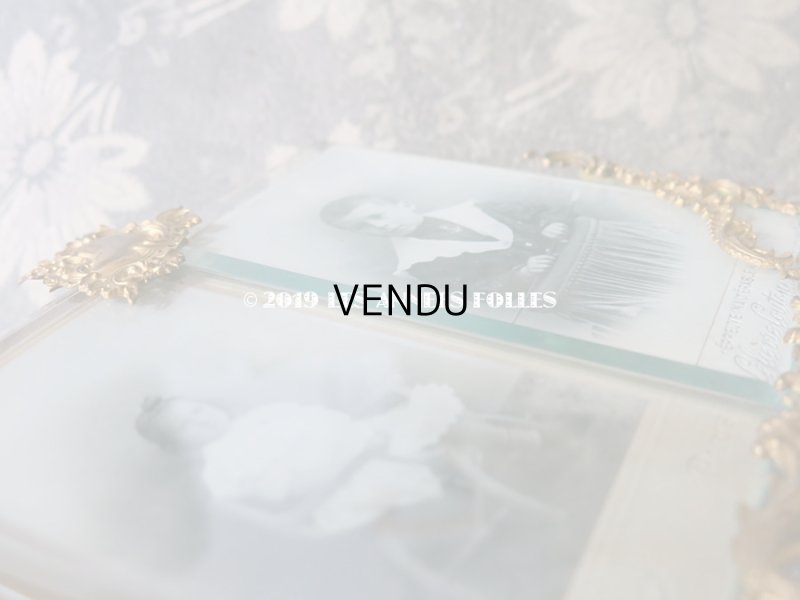 画像8: アンティーク ダブル フォトフレーム  ロカイユ装飾 ダブルフレーム