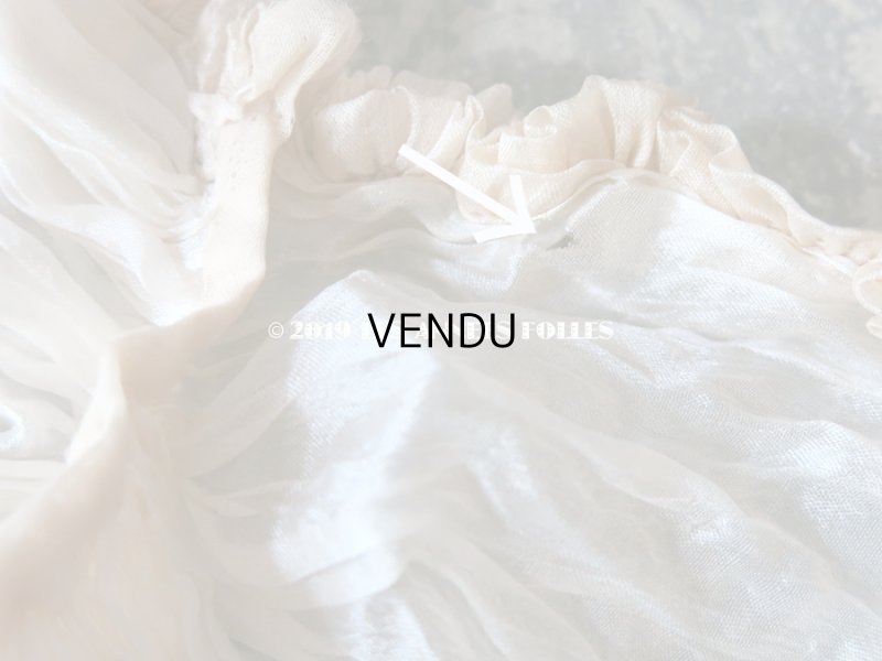 画像7: 1900年代 アンティーク シルクオーガンジーのクラヴァット 