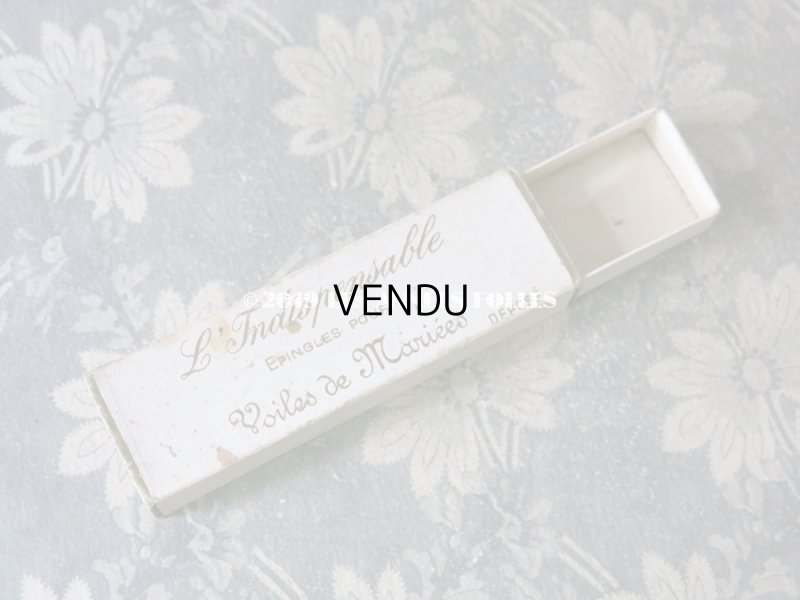 画像4: 1900年代 アンティーク ウェディングヴェールのエパングルのボックス オフホワイト　L'INDISPENSABLE EPINGLES POUR VIOLES DE MARIEES