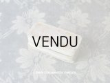 アンティーク シルク製 ジュエリーボックス ピンクの花模様