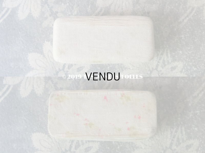 画像4: アンティーク シルク製 ジュエリーボックス ピンクの花模様