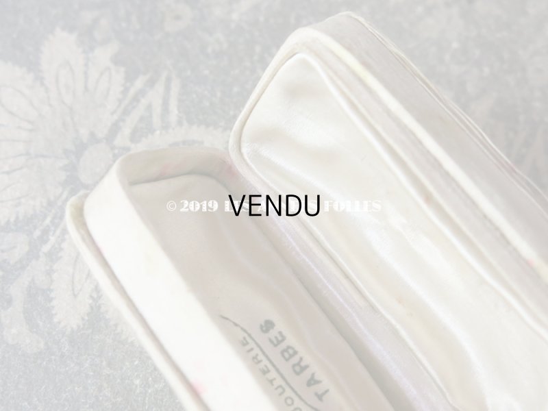 画像8: アンティーク シルク製 ジュエリーボックス ピンクの花模様