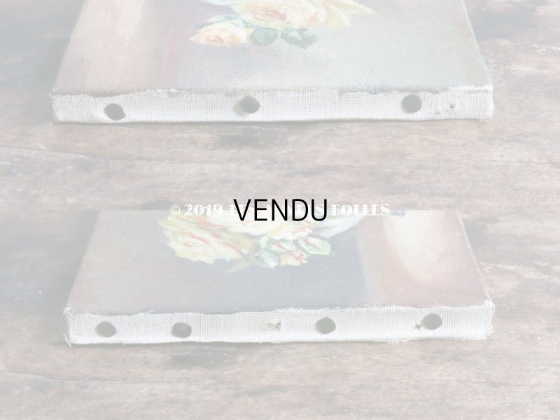 画像5: 1938年 アンティーク　薔薇の油絵 M.MATON WICART