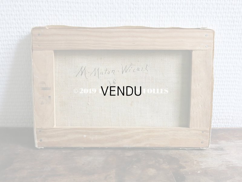 画像3: 1938年 アンティーク　薔薇の油絵 M.MATON WICART