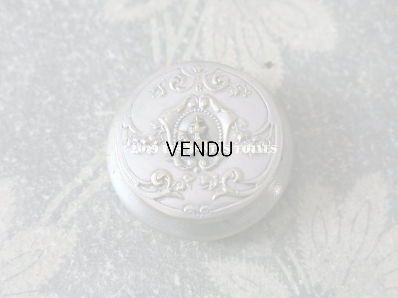 画像4: 1900年代 アンティーク エルミン紋章 パウダーケース 