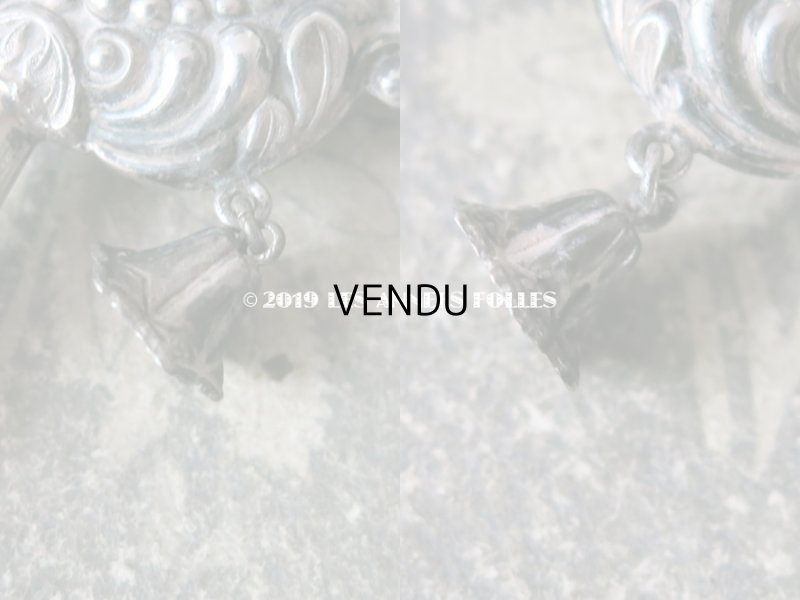 画像10: 19世紀 ナポレオン3世時代 アンティーク ラトル 麦＆ハート シルバー製