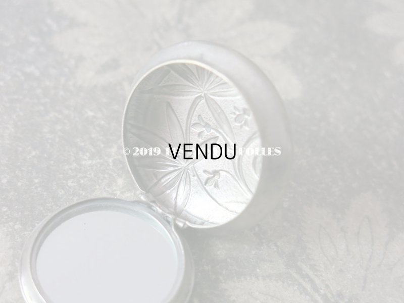 画像6: 1900年代 アンティーク エルミン紋章 パウダーケース 