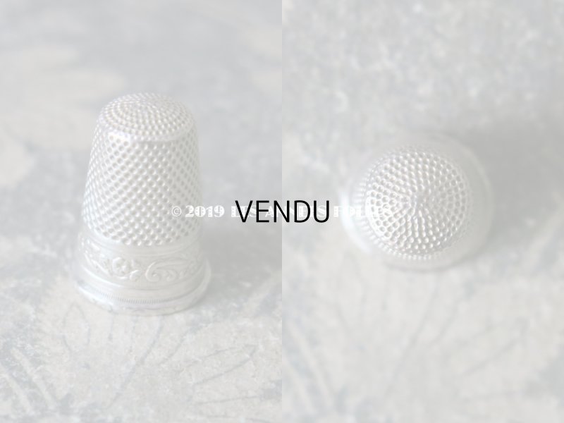 画像17: 1900年代 アンティーク シルバー製 薔薇の裁縫道具セット 