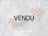 アンティーク ペップ コサージュ用 花芯 ボルドー＆イエロー