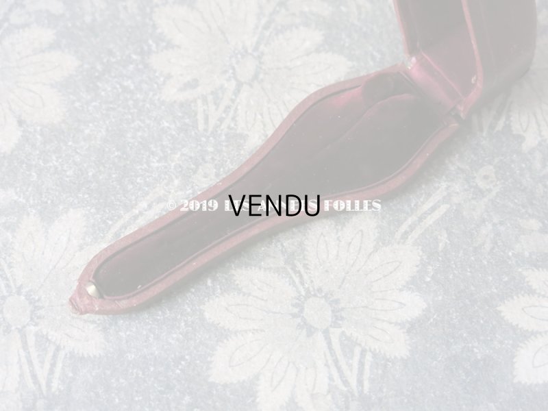 画像6: 19世紀 アンティーク ジュエリーボックス エパングルケース ボルドー