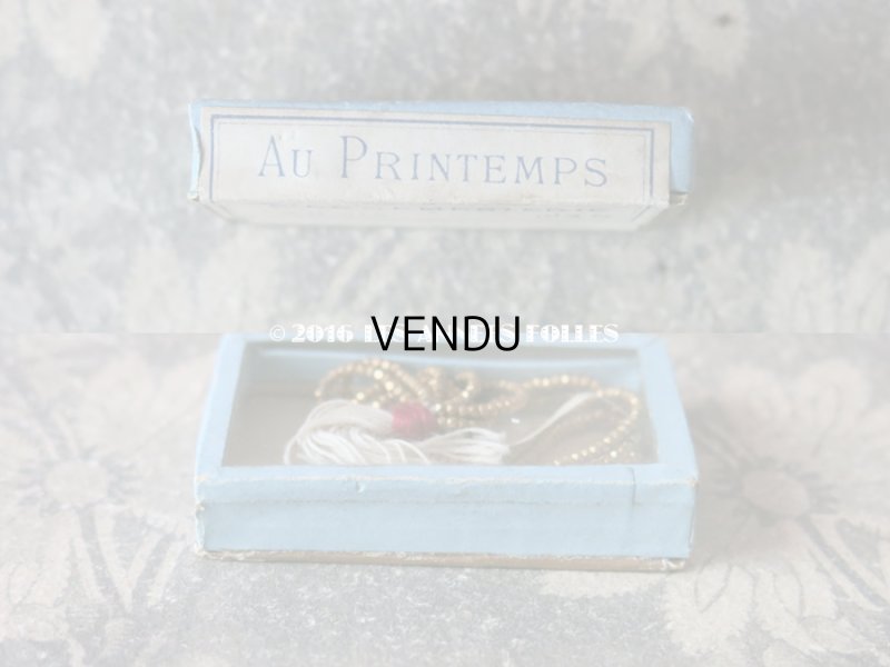 画像4: 1900年代 アンティーク ガラスの蓋の紙箱