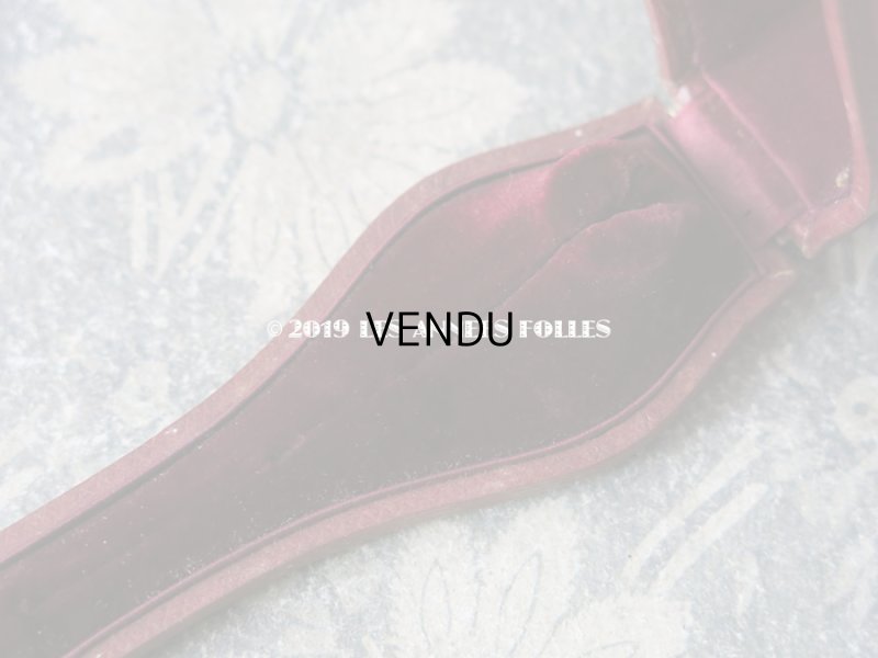 画像7: 19世紀 アンティーク ジュエリーボックス エパングルケース ボルドー