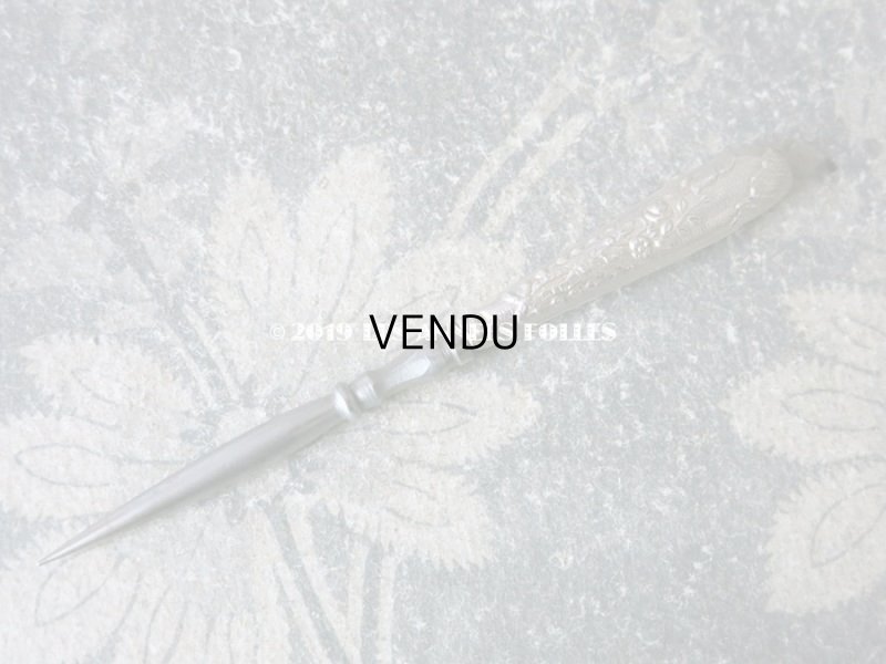 画像14: 1900年代 アンティーク シルバー製 薔薇の裁縫道具セット 