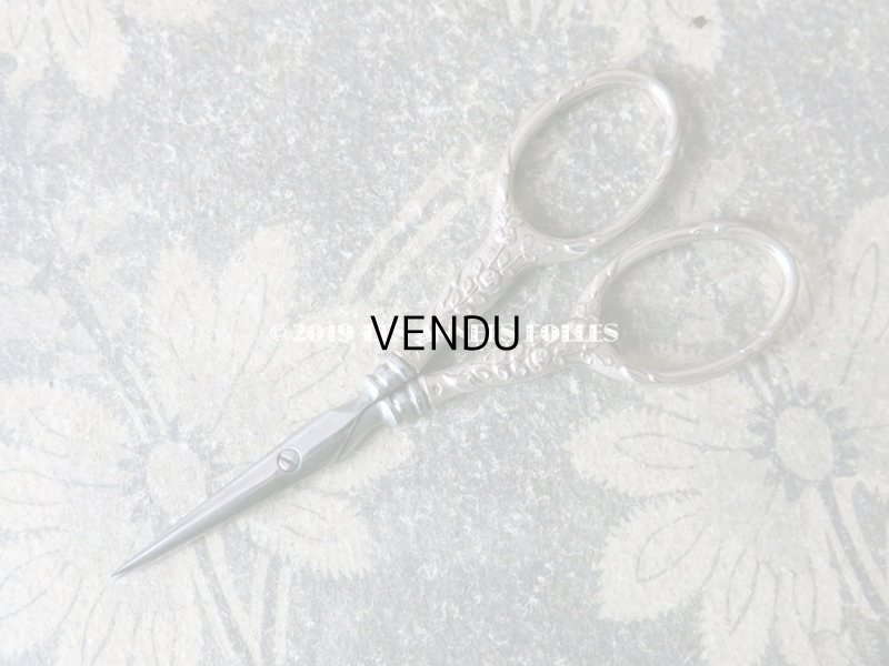 画像7: 1900年代 アンティーク シルバー製 薔薇の裁縫道具セット 