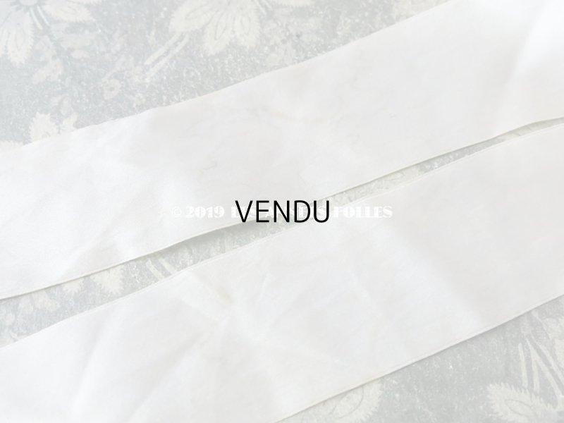 画像4: 1920年代 アンティーク 少女用 ボネ ピンクのロココトリム & オフホワイトの幅広リボン付