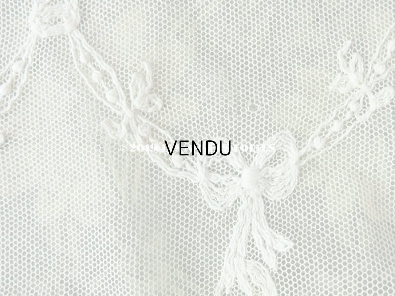 画像8: アンティーク 花かごのチュールレース 108×40cm