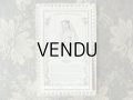 アンティーク  見開き型 コミュニオンのカニヴェ ホーリーカード  レースの透かし模様