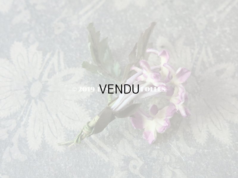 画像13: アンティーク シルクベルベットの小さな布花