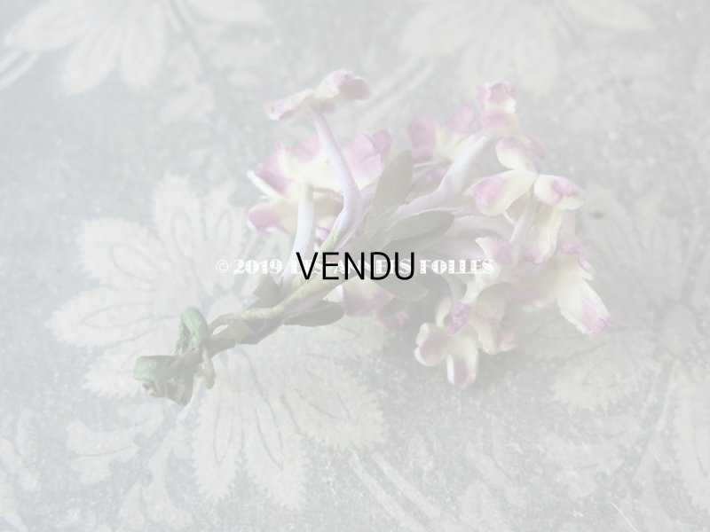 画像4: アンティーク シルクベルベットの小さな布花