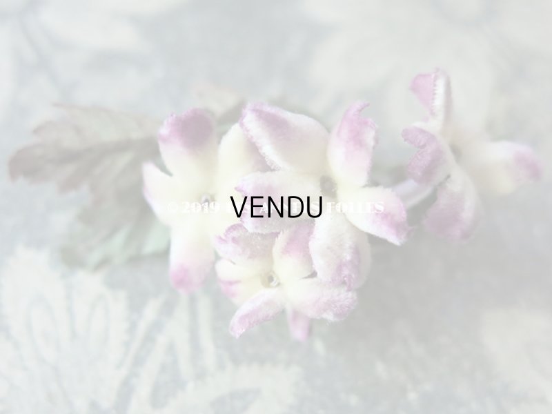 画像12: アンティーク シルクベルベットの小さな布花