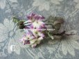 画像9: アンティーク シルクベルベットの小さな布花