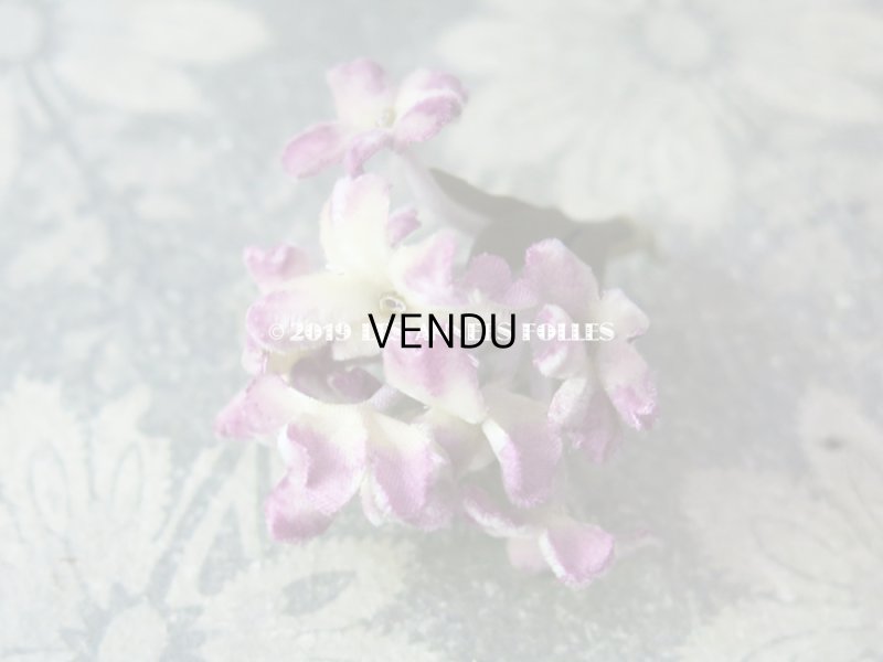 画像7: アンティーク シルクベルベットの小さな布花