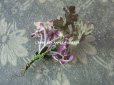 画像10: アンティーク シルクベルベットの小さな布花