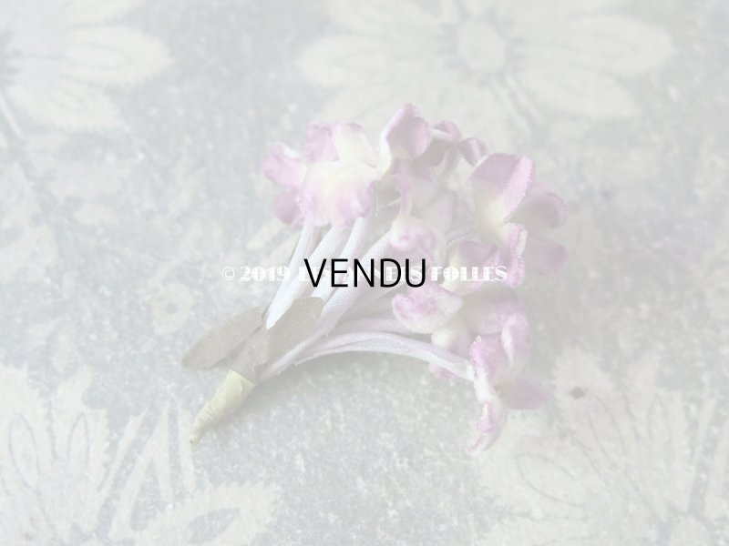 画像8: アンティーク シルクベルベットの小さな布花