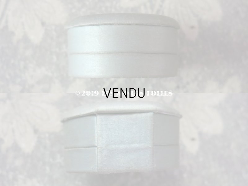 画像3: アンティーク ジュエリーボックス シルクサテン パウダーブルー